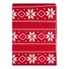 Плед из хлопка с новогодним рисунком frostwork из коллекции new year essential, 130x180 см