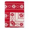 Плед из хлопка с новогодним рисунком frostwork из коллекции new year essential, 130x180 см