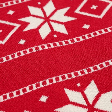 Плед из хлопка с новогодним рисунком frostwork из коллекции new year essential, 130x180 см