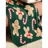 Плед из хлопка с новогодним рисунком gingerman из коллекции new year essential, 130x180 см