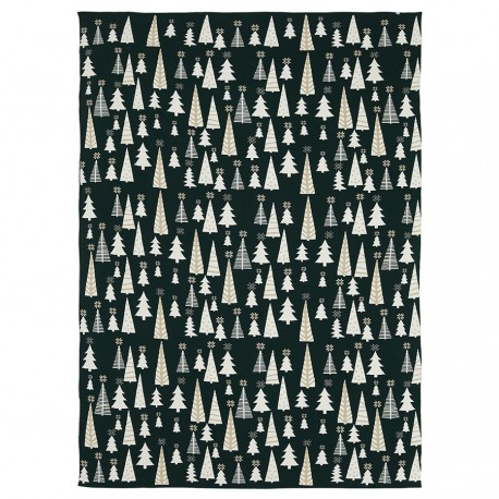 Плед из хлопка с новогодним рисунком whitewood из коллекции new year essential, 130x180 см