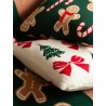 Подушка вязаная с новогодним рисунком christmas bows из коллекции new year essential, 45x45 см