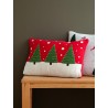 Подушка вязаная с новогодним рисунком festive wood из коллекции new year essential, 40x60 см