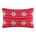 Подушка вязаная с новогодним рисунком frostwork из коллекции new year essential, 40x60 см