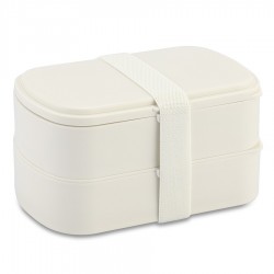 Ланч-бокс с приборами food time, 1 л, молочный