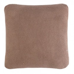Подушка декоративная из стираного хлопка цвета мокко из коллекции essential, 45х45 см