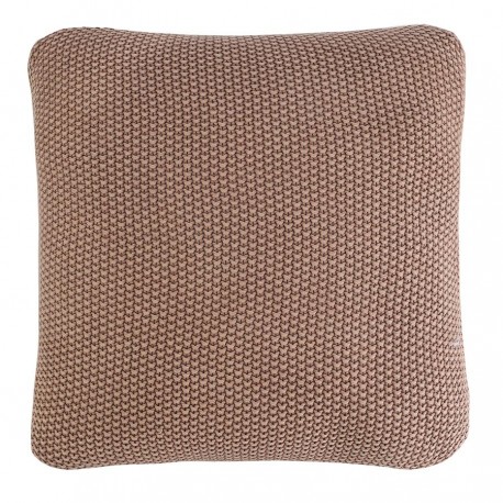 Подушка декоративная из стираного хлопка цвета мокко из коллекции essential, 45х45 см