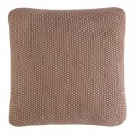 Подушка декоративная из стираного хлопка цвета мокко из коллекции essential, 45х45 см