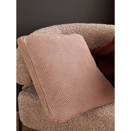 Подушка декоративная из стираного хлопка цвета мокко из коллекции essential, 45х45 см