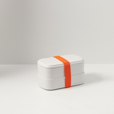 Ланч-бокс с приборами food time, 1 л, молочный