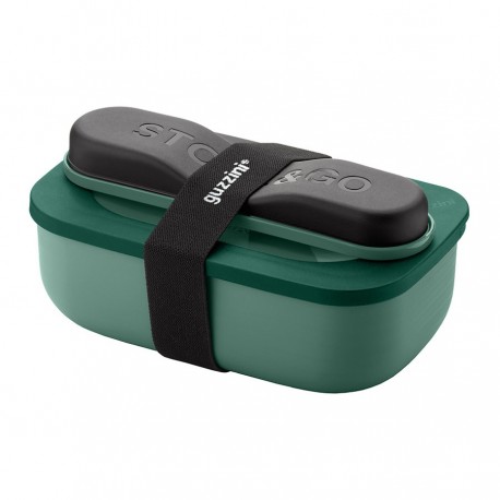 Набор из ланч-бокса и приборов store & go, зеленый
