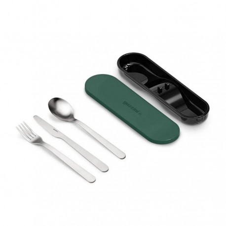 Набор из ланч-бокса и приборов store & go, зеленый