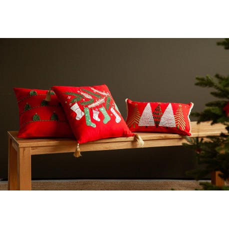 Чехол на подушку christmas forest из коллекции new year essential, 45х45 см