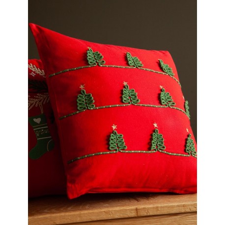 Чехол на подушку christmas forest из коллекции new year essential, 45х45 см