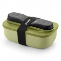 Набор из ланч-бокса и приборов store & go, оливковый