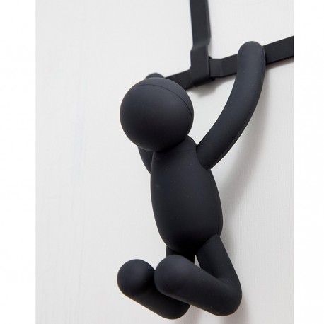 Вешалка надверная buddy, 21,6 см, черная, 2 крючка