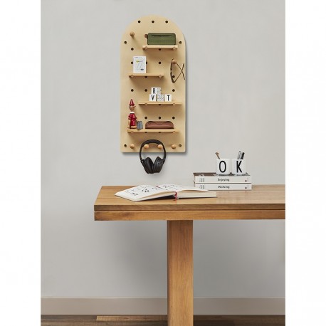 Пегборд shely, 38х80 см, светлое дерево