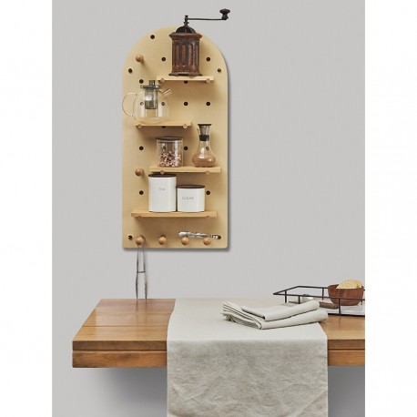 Пегборд shely, 38х80 см, светлое дерево