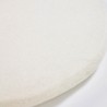 Круглая подушка для стула Biasina, белая, из 100% шерсти, Ø 35 см