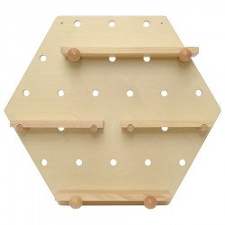 Пегборд shely, 43х50 см, светлое дерево