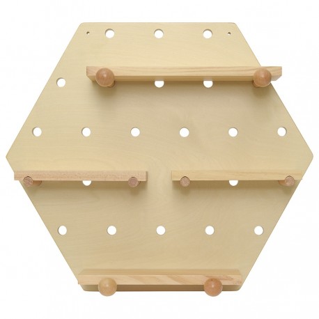 Пегборд shely, 43х50 см, светлое дерево