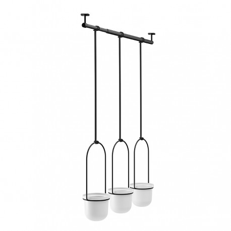 Набор подвесных горшков для растений triflora, белый, 3 шт.