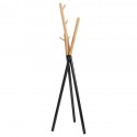 Вешалка напольная amundsen, 172 см, черная/натуральное дерево