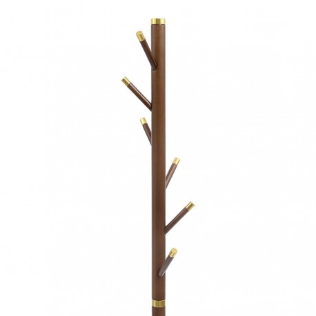 Вешалка напольная bakken, 180 см, золотистый хром/светлый орех