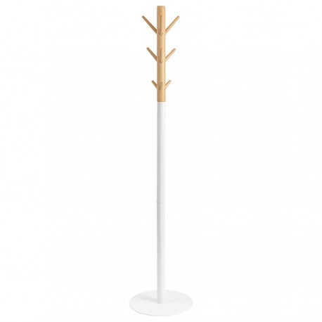 Вешалка напольная espen, 174 см, белая/натуральное дерево