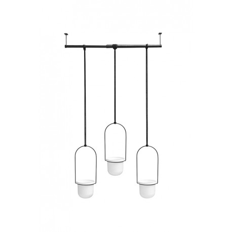 Набор подвесных горшков для растений triflora, белый, 3 шт.