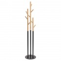 Вешалка напольная solheim, 171 см, черный мрамор/натуральное дерево