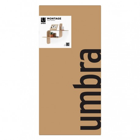 Полка настенная montage, натуральное дерево