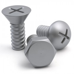 Набор вешалок screw, серый, 3 шт.