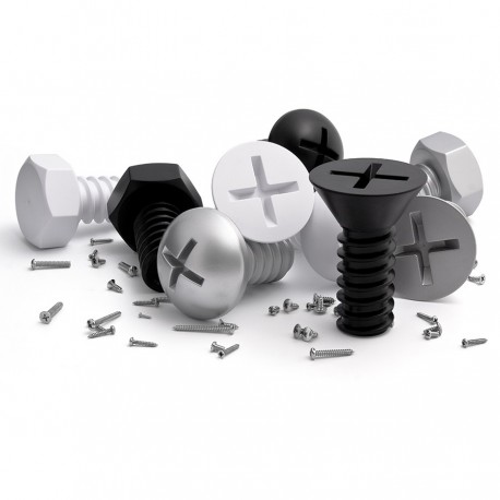 Набор вешалок screw, серый, 3 шт.