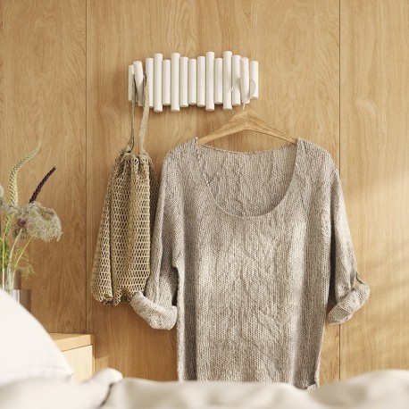 Вешалка настенная picket, 5 крючков, белая