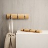Вешалка настенная flip, 3 крючка, натуральное дерево