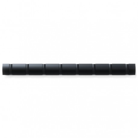 Вешалка настенная flip, 8 крючков, черная