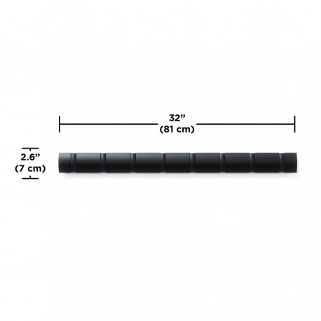 Вешалка настенная flip, 8 крючков, черная