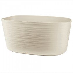 Кашпо для комнатных растений большое tierra, бежевое