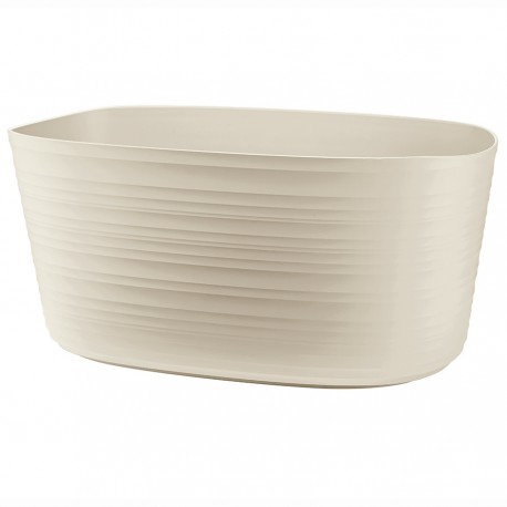 Кашпо для комнатных растений большое tierra, бежевое