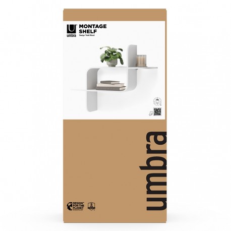 Полка настенная montage, белая