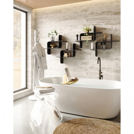 Полка настенная montage, черная