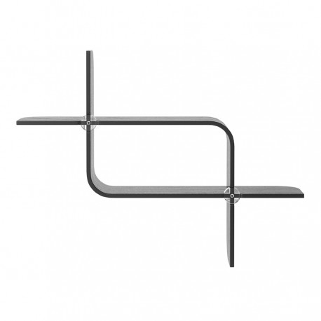 Полка настенная montage, черная