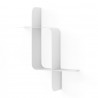 Набор металлических настенных полок montage, 2 шт., белый