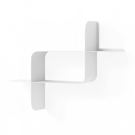 Набор металлических настенных полок montage, 2 шт., белый