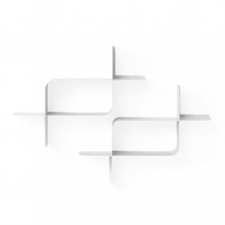 Набор металлических настенных полок montage, 2 шт., белый