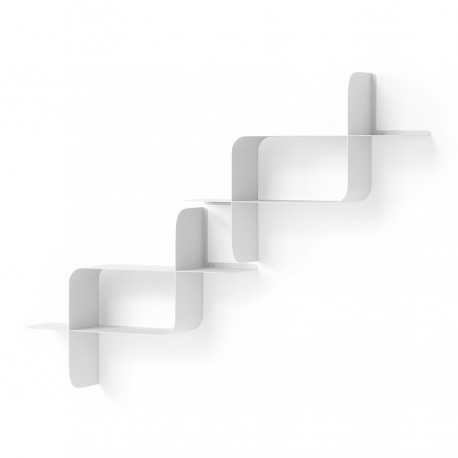 Набор металлических настенных полок montage, 2 шт., белый