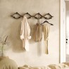 Вешалка настенная montage, 6 крючков, черный/орех