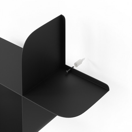 Набор металлических настенных полок montage, 2 шт., черные