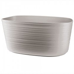 Кашпо для комнатных растений большое tierra, серо-бежевое